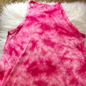 Justice Tie Dye Pink Tank Top